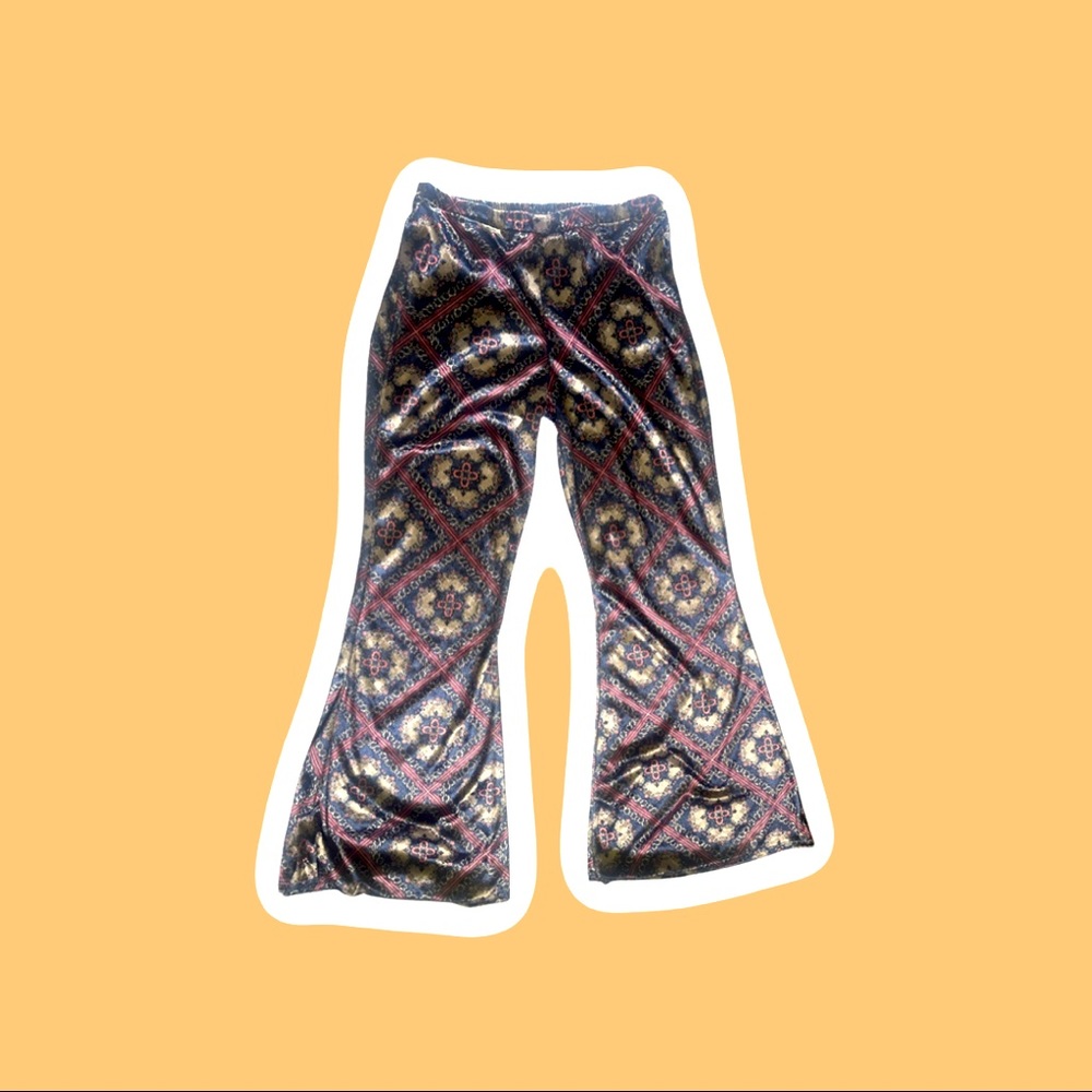 Women’s Mosaic Texture Hippie Pants / Band Of Gypsies Brand / Velvet